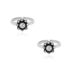 Unniyarcha Silver Toe Ring With Oxidized Look For Women's Pure Silver 925, Sterling Silver Jewellery with Certificate of Authenticity & 925 Toe Rings for Women's Silver, God, Religion