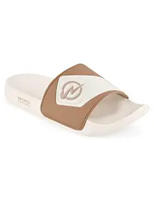 Campus Men's SL-429 of WHT/L.Beige Sliders - 10UK/India SL-429