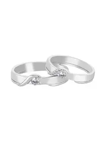 TOUCH925 Cz Jewellery Everlasting Love Couple Rings