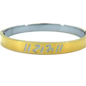 SHRADDHA Unisex Gold Plated Due Tone Ram Bangels/Kada K-8