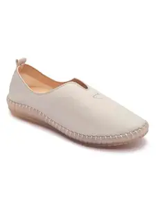 Michael Angelo Grey Casual Synthetic Loafers for Women (MA-6311)