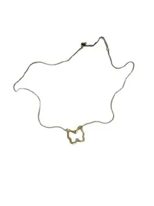 Twisted Butterfly Pendant Necklace for Women | Gold-Tone Anti-Tarnish Stainless Steel Chain | Elegant & Lightweight Jewelry| PACK OF 5