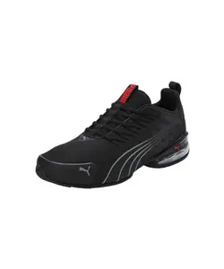Puma Unisex-Adult Voltaic Evo Black-Stormy Slate-for All Time Red Running Shoe - 7 UK (37960101)
