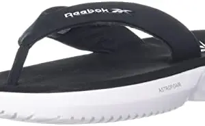 REEBOK Men's RBK Cuba Flip Black Slide Sandal-8 Kids UK (GA2088)