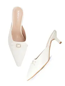 DROP BOLD | Elegant Square Toe Mules Kitten Heel Sandals for Women & Girls – Stylish, Comfortable Footwear for Every Occasion