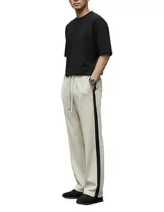 Mack Jonney Men’s Striped Track Pants | Side Stripe Design | Regular Fit | Casual & Athleisure Wear |Pack of 1-MMJ-27