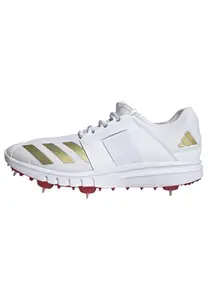 adidas Men Howzat Spike 20 Cricket,Cricket Shoes,White,11