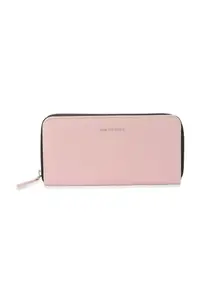 Van Heusen Women Polyurethane Pink Solid Wallets