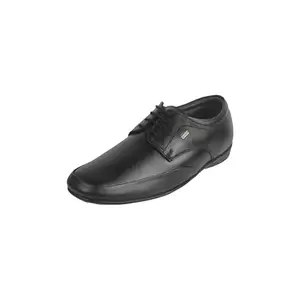 Mochi Men's Black Lace Up Closure Formal Derby with Flat Sole UK/8 EU/42(19-593)