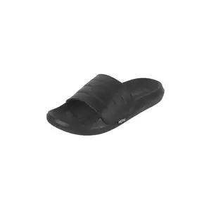 Mochi Men Black Faux Leather Slide Chappal UK/10 EU/44 (207-59)