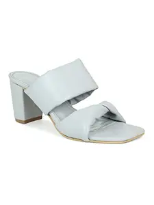 Inc.5 Women Grey Solid Block Heels