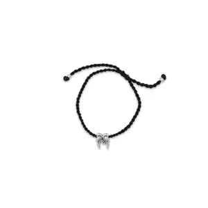 Smith Jewels Tota Maina Nazarbattu 925 Silver Anklet - Black Thread | Handcrafted Charm for Protection and Style