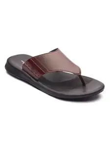 Michael Angelo Brown Sandal style Slippers For Men for Casual wear (MA-2771)