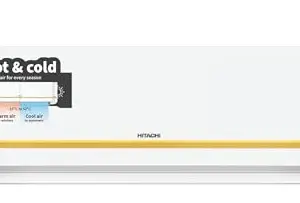 Hitachi 1.8 Ton 4 Star, Hot & Cold Inverter Split AC with Expandable Technology (100% Copper, Dust Filter, 4100X HP RMRG422HFXO, White)