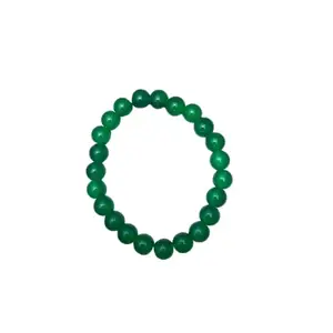 Gallery Millennium The Millennium Gallery Classic Emerald Bead Bracelet Original Certified Timeless Green Gem Jewelry Precious Panna Hand Jewelley Easy Fit Stratchable Green Gemstone Armlet