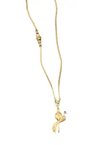 Shubh Jewels Royal Gold Plated Mangalsutra Pendant with Beautiful Chain for Women Desihn no Mor10 COMBO OF 2