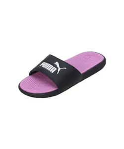 Puma Womens Cool Cat 2.0 Wns Black-White-Opera Mauve Slide - 6 UK (38910804)