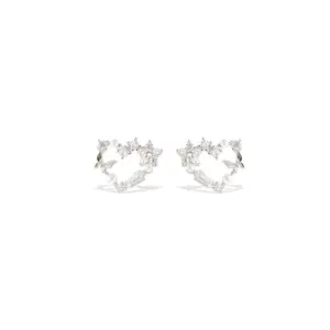 Oprata Genevra Sterling Silver Studs | Gift for Women & Girls, with Certificate of Authenticity and 925 Hallmarked (Stamped) (Style 9)