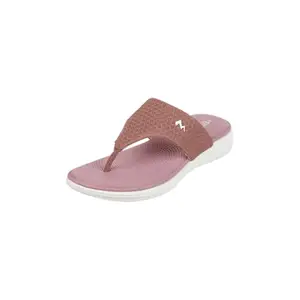 Metro Women Peach Slip-on Comfort Chappal UK/6 EU/39 (32-792)