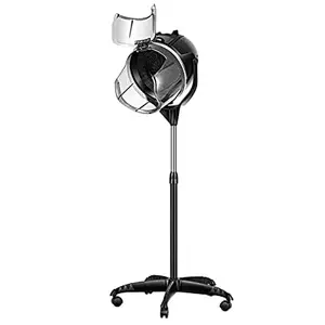 GL Enterprise 1000W Professional Height Adjustable Stand Up Bonnet Hair Dryer Hooded Floor Stand Rolling Base with Wheels for Salon Equipment Beauty Spa Home