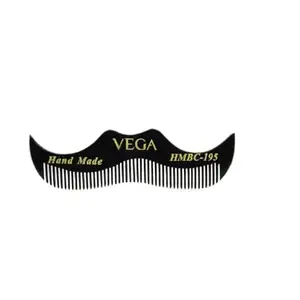 Vega Moustache Comb, black, 13 g