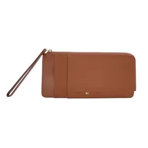 Tommy Hilfiger Breda Women Zip Around Wallet Handbag - Tan