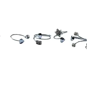 BALAJI CREATIONSS- Adjustable Toe Rings Set, Pack of 6