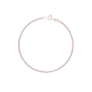 TOUCH925 Textured Silver Anklet | Waterproof & Anti-Tarnish | Pure Silver Jewellery for Women | Anklet for Women | Payal for Girls | Gift for Women & Girls