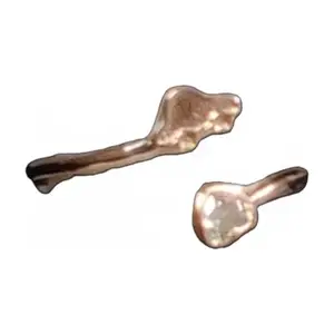 Prisha Arts 2506 Gold-Plated Lucky Clover Ring with Crystal Accent