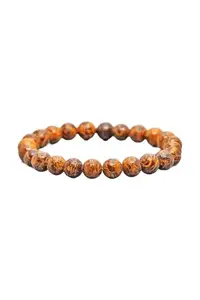 Tingoking Mariam Jasper Gemstone Bracelet – Natural 8mm Beads, Stretchable Unisex Healing Crystal Bracelet for Protection & Grounding