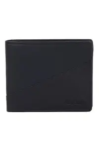 Allen Solly Men Navy Solid Leather Wallet