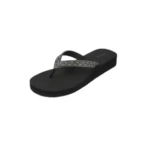 Mochi Women's Black EVA Slip-On Slipper UK/6 EU/39(32-1341)