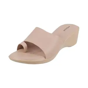 Mochi Women Beige Casual Synthetic Sandals Uk/7 Eu/40 (32-306)