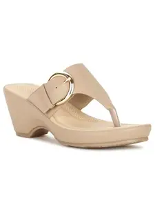 Bata Comfit HOPE THONG Women Casual Slipper In BROWN