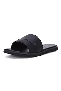 Van Heusen Men's Black Sliders-6 UK (40 EU) (VHSCFRGFF000273)