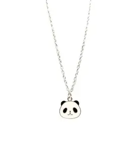 Shobhram Charming Necklace with Cute Pendant for Women Perfect Jewelry pandaface