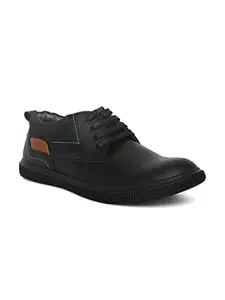 Buckaroo Jaripeo Wilfred Premium Vegan Synthetic Black Casual Shoes for Mens