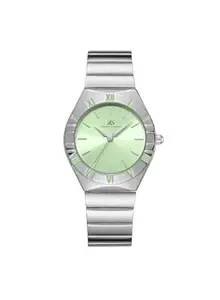 Kenneth Scott Women's Watch, Analog Display and Stainless Steel Strap - K24506-SBSH, Silver, Silver, Bracelet