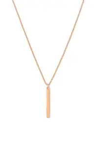 Shashi Store Rose Gold Plated Minimalist Bar Pendant Necklace for Women – Dainty Everyday Chain Jewelry