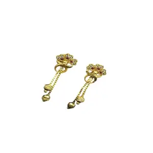 PRS GOLD COVERING women's one gram gold plated fasion jewellery earrings