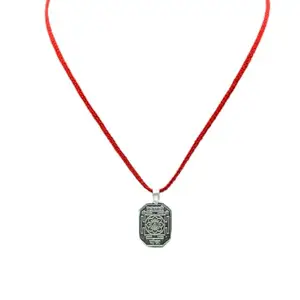 PANDIT NM SHRIMALI Mahakali Yantra Pendant Energised Silver Maha Kali Locket, Silver 2.5-3gm