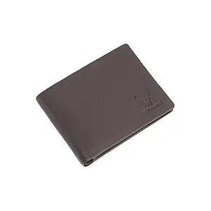 REDHORNS Genuine Leather Wallet for Men | RFID Protected Mens Wallet with 8 Credit/Debit Card Slots | Slim Leather Purse for Men (RAC01R3_Dark Brown)