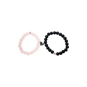 COUPLE INITIAL NAME BRACELETS