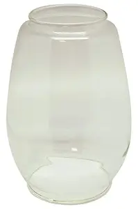 GLASSWORLD -Glass for every class- GlassWorld Chimney Globe for Indian Traditional Hurricane Lanterns, Replacement Glass Top for Oil Lamps, Candles, Diyas, TeaLights