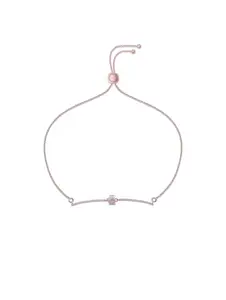 GAAYU GEMS 925 Sterling Silver Rose Gold Bracelet for Women and Girls | Minimal Jewelry for Girls | Gift for Women and Girls | Adjustable Bracelet