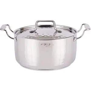 Praylady Stainless Steel INOX 3+ Series Cooking Pot with Lid,Capacity - 2.25 Litre, Silver. price in India.