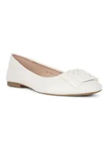 Bata Women's Slip-on Ballet Flat - OFFWHITE (3 UK) (5511438)