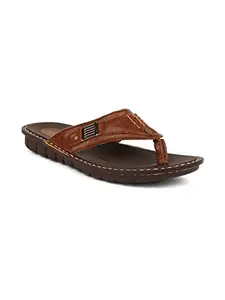 Bata Men's Slip-on Sandal - BROWN (8 UK) (8714659)