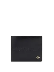 Da Milano RFID Protected Leather Wallet for Men with Card Slot - Black