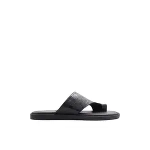Aldo SEIF001 Black Leather Sandals